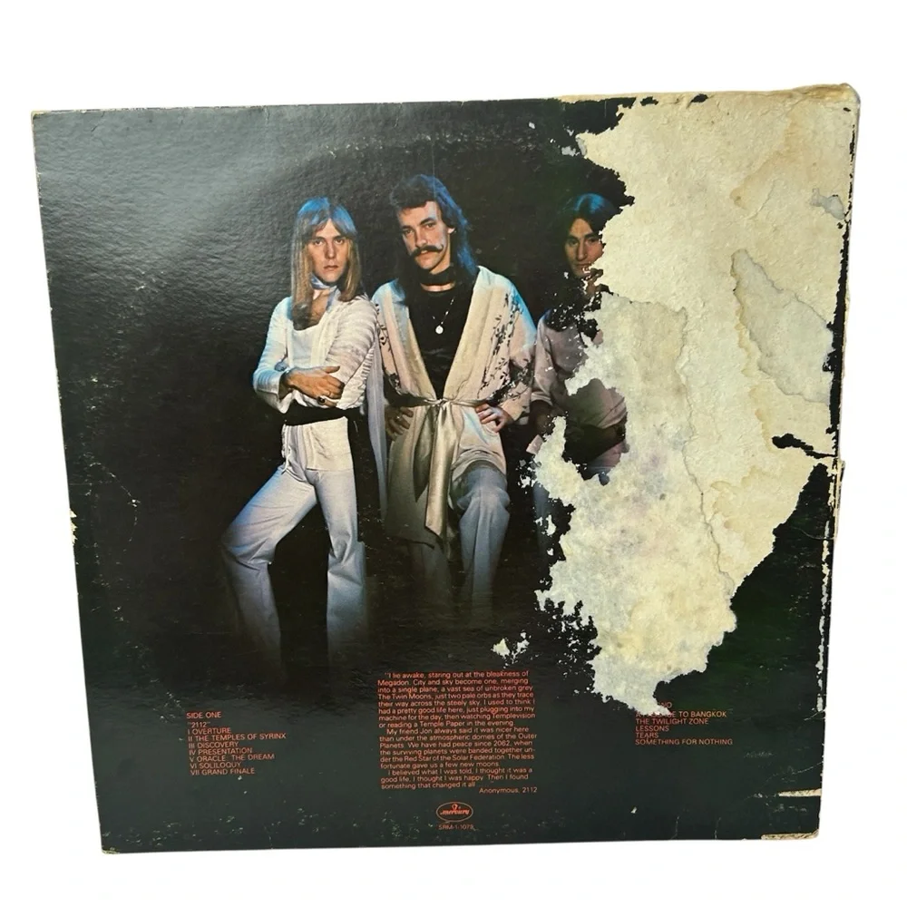 Rush Vinyl Record 2112 album Mercury Records - Picture 3 of 7